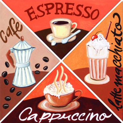 Рамка с платно и шаблон с рисунка SOLO Goya, 4 х 30 x 30 cm, COFFEE HOUSE
