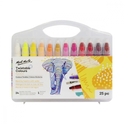 Комплект водоразтворими гел стикове MM Studio Twistable Colours -25 цвята