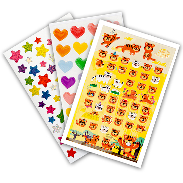 3D самозалепящи стикери