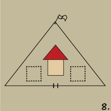 Къща в триъгълен парцел