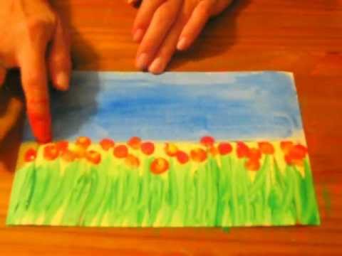 Комплект боички за рисуване с ръце CREALL Mini, 6 х 500 ml