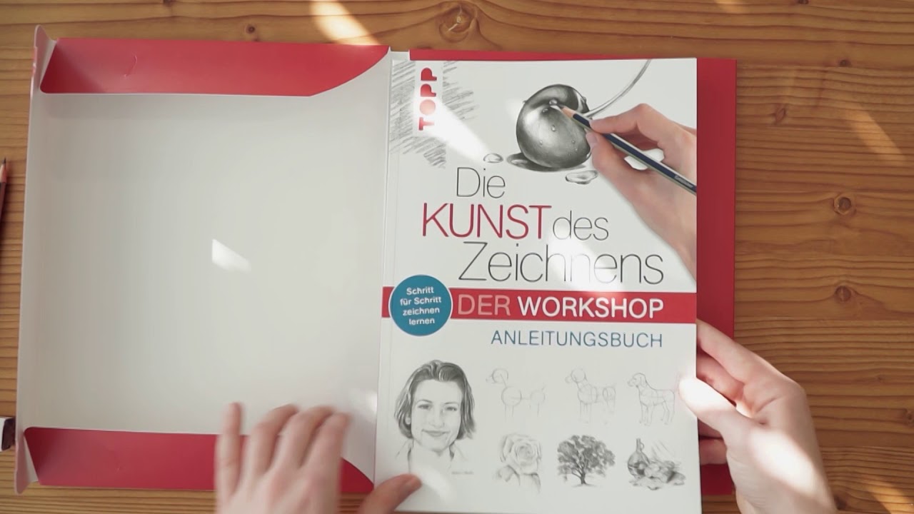 Книга на немски език TOPP, Die Kunst des Zeichnens - Der Workshop, 128 стр.