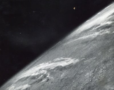 Първата снимка на открития Космос - 26 октомври, 1946 година