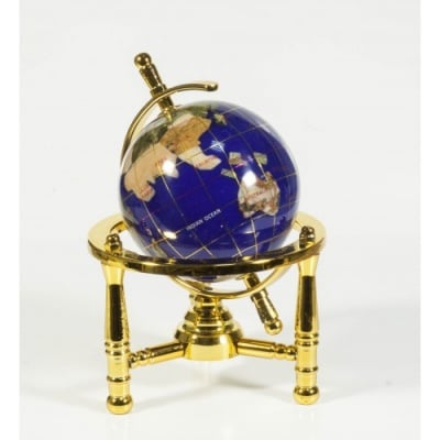 Глобус от полускъпоценни минерали - Модел 4