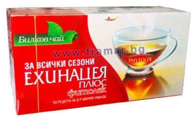 ЧАЙ ФИЛТЪР ФИТОЛЕК ЕХИНАЦЕЯ ПЛЮС * 20