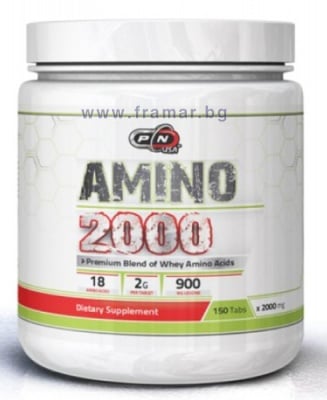 ПЮР НУТРИШЪН АМИНО 2000 + ЛЕВЦИН таблетки * 150