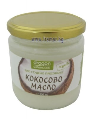 БИО КОКОСОВО МАСЛО СТУДЕНОПРЕСОВАНО 300 мл. ДРАГОН СУПЕРФУДС