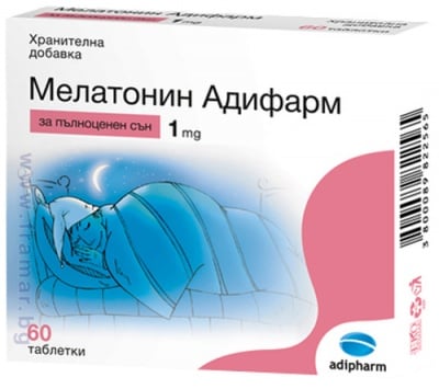 МЕЛАТОНИН табл. 1 мг. * 60  АДИФАРМ