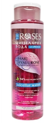 АГИВА РОУЗЕС МИЦЕЛАРНА ВОДА ХИАЛУРОУЗ 400 мл