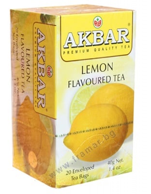 ЧАЙ АКБАР ЧЕРЕН ЛИМОН ФИЛТЪР * 20