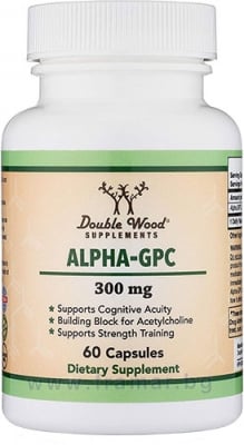 АЛФА-GPC капсули * 60 DOUBLE WOOD