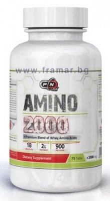 ПЮР НУТРИШЪН АМИНО 2000 + ЛЕВЦИН таблетки * 75