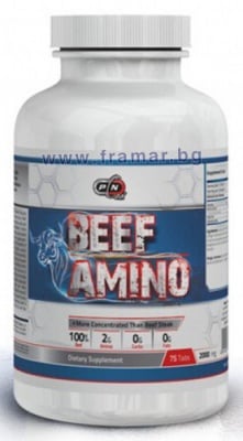 ПЮР НУТРИШЪН БИЙФ АМИНО таблeтки 2000 мг. * 75