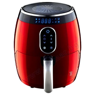 ФРИТЮРНИК С ГОРЕЩ ВЪЗДУХ BERLINGER HAUS BH9168 BURGUNDY AIR FRYER 2.6 л