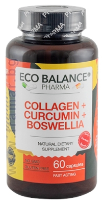 ЕКО БАЛАНС КОЛАГЕН + КУРКУМИН + БОСВЕЛИЯ капсули * 60