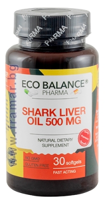 ЕКО БАЛАНС МАСЛО ОТ ЧЕРЕН ДРОБ НА АКУЛА капсули * 30