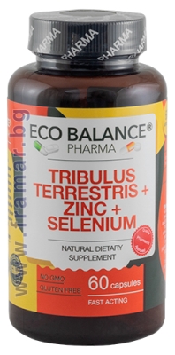 ЕКО БАЛАНС ТРИБУЛУС ТЕРЕСТРИС + ЦИНК + СЕЛЕН капсули * 60