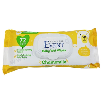 МОКРИ КЪРПИ ЕВЕНТ БЕБЕ С ЕКСТРАКТ ОТ ЛАЙКА * 72