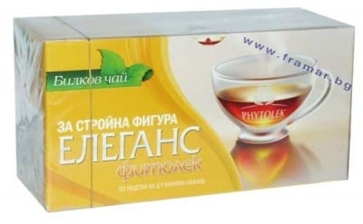 ЧАЙ ФИЛТЪР ФИТОЛЕК ЕЛЕГАНС  *  20 БЧК
