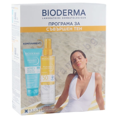 БИОДЕРМА КОМПЛЕКТ ФОТОДЕРМ АНТИ-ОКС ДВУФАЗНА ВОДА SPF50 200 мл + ГЕЛ-КРЕМ ЗА СЛЕД СЛЪНЦЕ 100 мл