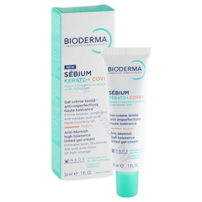 БИОДЕРМА СЕБИУМ КЕРАТО+ КАВЪР ТОНИРАН ГЕЛ-КРЕМ ПРОТИВ НЕСЪВЪРШЕНСТВА 30 мл