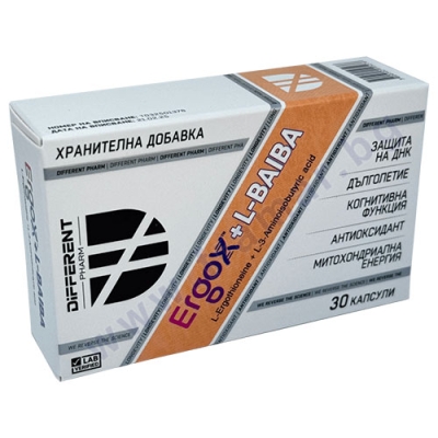 ДИФЪРЪНТ ФАРМ ЕРГОКС + L-БАИБА капсули * 30