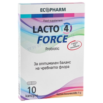 ЛАКТО 4 ФОРС капсули * 10 ЕКОФАРМ