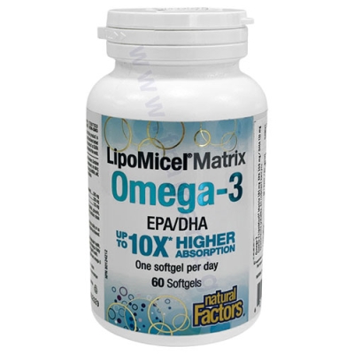 ЛИПОМИЦЕЛ МАТРИКС ОМЕГА-3 капсули * 60 НАТУРАЛ ФАКТОРС