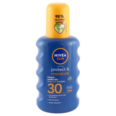 НИВЕА СЪН PROTECT & MOISTURE ХИДРАТИРАЩ СЛЪНЦЕЗАЩИТЕН СПРЕЙ SPF30 200 мл