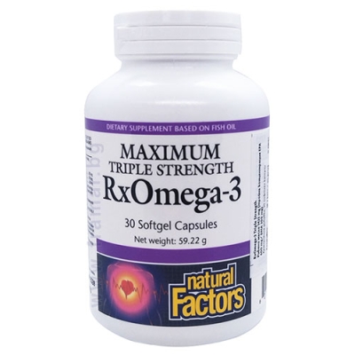 ОМЕГА-3 RX МАКСИМУМ СИЛА капсули * 30 НАТУРАЛ ФАКТОРС
