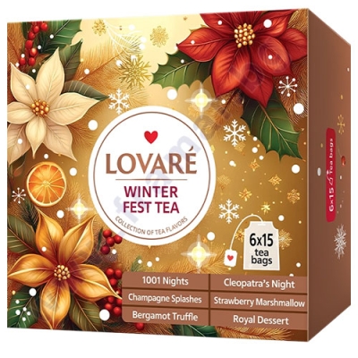 ЛОВАРЕ ЧАЙ АСОРТИ ЗИМНА КОЛЕКЦИЯ 6 ВИДА * 15