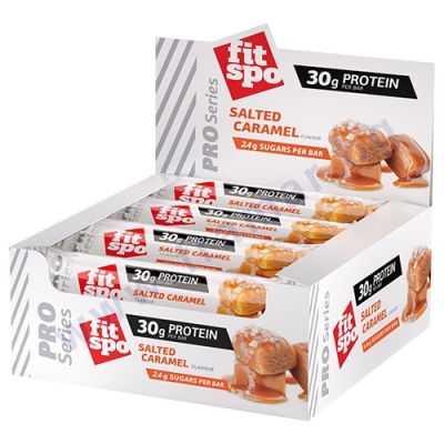ПРОТЕИНОВ БАР ПРО СОЛЕН КАРАМЕЛ 85 г * 12 FITSPO