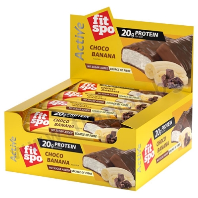 ПРОТЕИНОВ БАР ПРОТЕИНОВ БАР АКТИВ БАНАН 60 г * 12 FITSPO