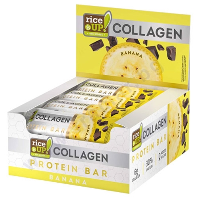 КОЛАГЕНОВ ПРОТЕИНОВ БАР БАНАН 50 г * 12 RICE UP!