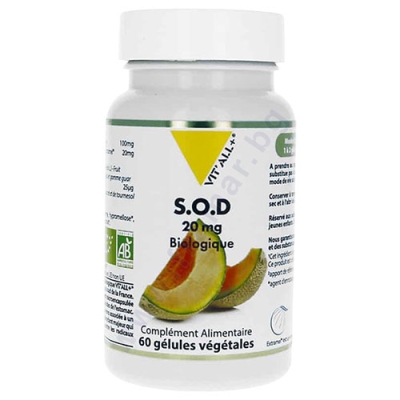 СУПЕРОКСИД ДИСМУТАЗА - S.O.D. капсули * 60 VIT`ALL+