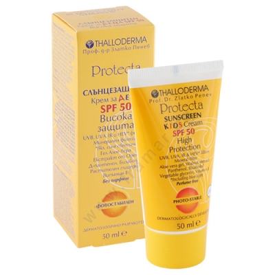 ТАЛОДЕРМА СЛЪНЦЕЗАЩИТЕН КРЕМ ЗА ДЕЦА SPF 50+ 50 мл