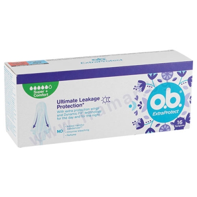 ТАМПОНИ O.B. ЕКСТРА ПРОТЕКТ СУПЕР+ КОМФОРТ * 16