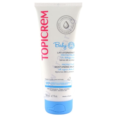 ТОПИКРЕМ БЕБЕ ХИДРАТИРАЩО И ПРОТЕКТИРАЩО МЛЯКО ЗА ЛИЦЕ И ТЯЛО 200 мл
