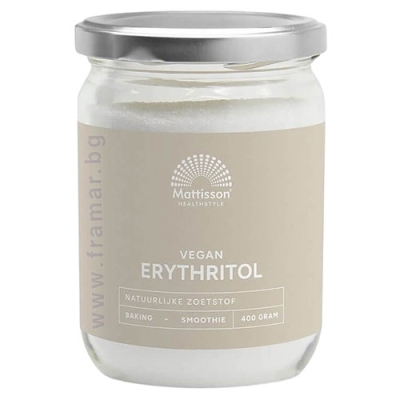 МАТИСЪН ВЕГАН ЕРИТРИТОЛ НА ПРАХ 400 г 