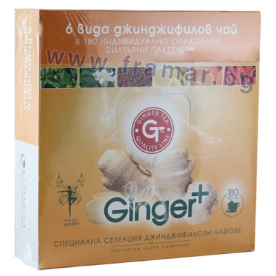 СПЕЦИАЛНА СЕЛЕКЦИЯ 6 ВИДА ДЖИНДЖИФИЛОВ ЧАЙ ФИЛТЪР * 180 БЪЛГАРСКА ЧАЕНА КОМПАНИЯ