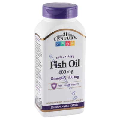 21 СЕНЧЪРИ РИБЕНО МАСЛО ОМЕГА 3 1000 мг капсули * 90