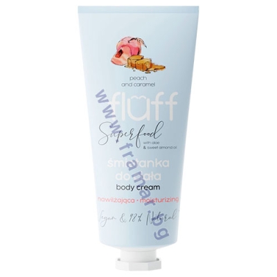 ХИДРАТИРАЩ КРЕМ ЗА ТЯЛО ПРАСКОВА И КАРАМЕЛ 100 мл FLUFF