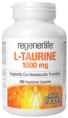 L-ТАУРИН REGENER LIFE капсули 1000 мг * 120 НАТУРАЛ ФАКТОРС