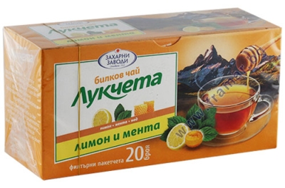 ЧАЙ ФИЛТЪР ЛУКЧЕТА МЕНТА И ЛИМОН * 20