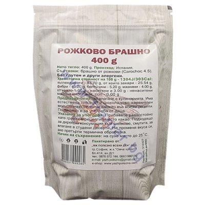 БРАШНО ОТ РОЖКОВ 400 г ЯЖ ПОЛЕЗНО