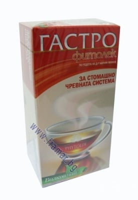 ЧАЙ ФИЛТЪР ФИТОЛЕК ГАСТРО * 20 БЪЛГАРСКА ЧАЕНА КОМПАНИЯ