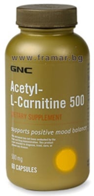 АЦЕТИЛ L - КАРНИТИН капсули 500 мг * 60 GNC