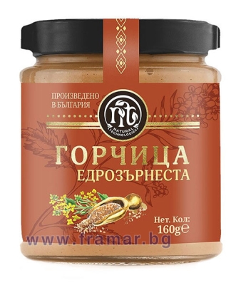 ГОРЧИЦА ЕДРОЗЪРНЕСТА 160 г НАТУРАЛНИ ТЕХНОЛОГИИ