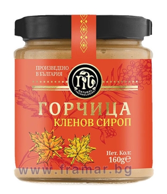 ГОРЧИЦА С КЛЕНОВ СИРОП 160 г НАТУРАЛНИ ТЕХНОЛОГИИ