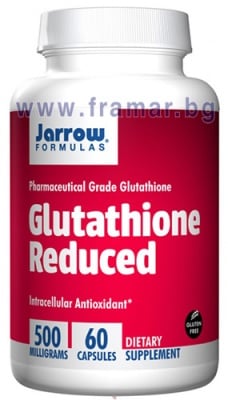 ДЖАРОУ ФОРМУЛАС РЕДУЦИРАН ГЛУТАТИОН капсули 500 мг * 60